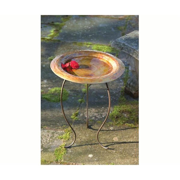 Ancient Graffiti Ancient Graffiti ANCIENT95101 Golden Copperplated Birdbath ANCIENT95101